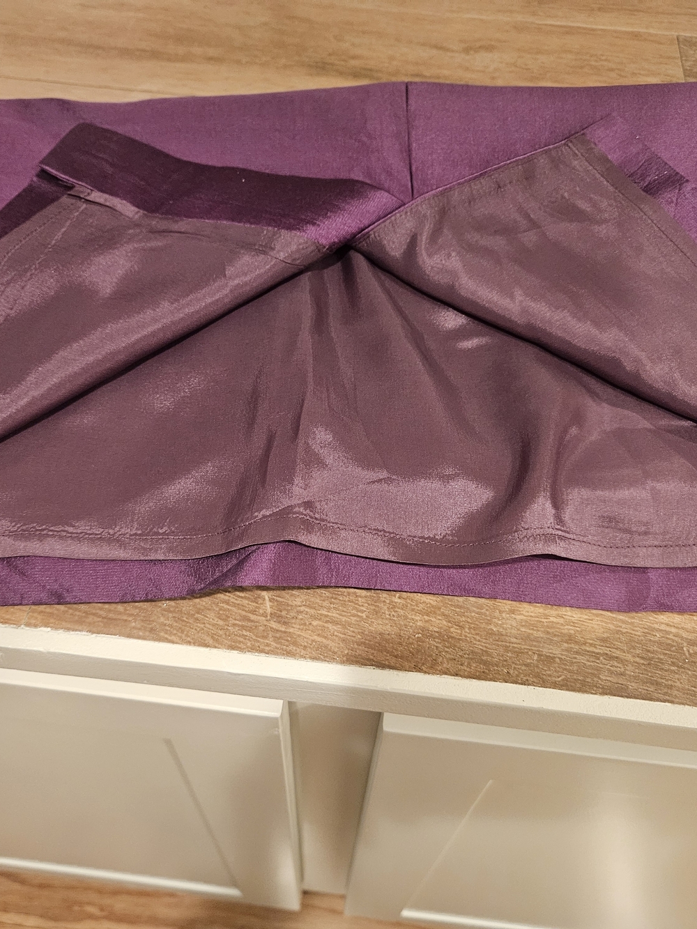 Adrianna Papell Plum Satin Cap-Sleeve Cocktail Dress - Picture 7 of 7